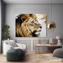 Majestätischer Löwe – Modernes Wandbild als Acrylbild