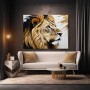 Majestätischer Löwe – Modernes Wandbild als Acrylbild