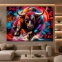 No Fear Bull – Modernes Wandbild als Poster im Street-Art-Look