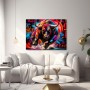 No Fear Bull – Modernes Wandbild als Poster im Street-Art-Look