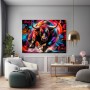 No Fear Bull – Modernes Wandbild als Poster im Street-Art-Look