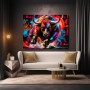 No Fear Bull – Modernes Wandbild als Poster im Street-Art-Look