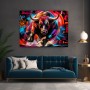 No Fear Bull – Modernes Wandbild als Poster im Street-Art-Look