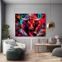 Bull in the Game – Modernes Wandbild & Acrylbild im Street-Art-Look