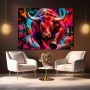 Bull in the Game – Modernes Wandbild & Acrylbild im Street-Art-Look