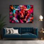 Bull in the Game – Modernes Wandbild & Acrylbild im Street-Art-Look