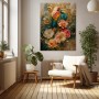 Exotische Papageien in Gold – Leinwandbild als Gallery Leinwand