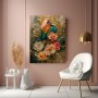 Exotische Papageien in Gold – Leinwandbild als Gallery Leinwand