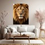 Majestätischer Löwe – Wandbild & Gallery Leinwand