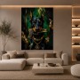 Luxus Dobermann Wandbild als Gallery Leinwand