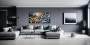 Goldene Koi im Wellenzauber – Wandbild Poster