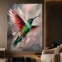 Schillernder Kolibri – Modernes Wandbild als Leinwandbild