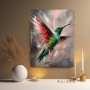 Schillernder Kolibri – Modernes Wandbild als Leinwandbild