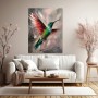 Schillernder Kolibri – Modernes Wandbild als Leinwandbild