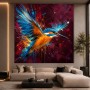 Farbenprächtiger Eisvogel – Leinwandbild & Acrylglasbild in expressiver Dynamik