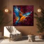 Farbenprächtiger Eisvogel – Leinwandbild & Acrylglasbild in expressiver Dynamik