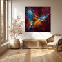 Farbenprächtiger Eisvogel – Leinwandbild & Acrylglasbild in expressiver Dynamik