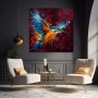 Farbenprächtiger Eisvogel – Leinwandbild & Acrylglasbild in expressiver Dynamik