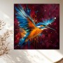 Farbenprächtiger Eisvogel – Leinwandbild & Acrylglasbild in expressiver Dynamik