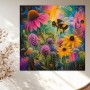 Blühende Bestäuber-Oase als Wandbild und Poster