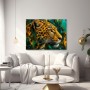 Majestätischer Leopard – Modernes Wandbild als Gallery Leinwand