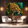 Majestätischer Leopard – Modernes Wandbild als Gallery Leinwand