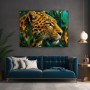 Majestätischer Leopard – Modernes Wandbild als Gallery Leinwand
