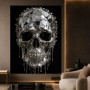 Chromatischer Totenkopf als Acrylglasbild und Modernes Wandbild