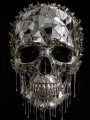 Chromatischer Totenkopf als Acrylglasbild und Modernes Wandbild