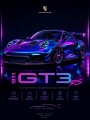 Neon Performance 911 GT3 RS – Wandbild & Poster