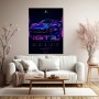 Neon Performance 911 GT3 RS – Wandbild & Poster