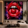 Cherry Kiss Pop Art – Wandbild als Gallery Leinwand