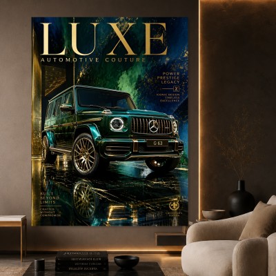 Luxus-Geländewagen in Smaragdgrün – Wandbild & Poster