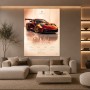Porsche 911 GT3 RS Wandbild – Motorsport Poster in Kupferrot