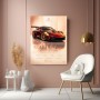 Porsche 911 GT3 RS Wandbild – Motorsport Poster in Kupferrot