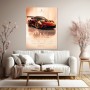 Porsche 911 GT3 RS Wandbild – Motorsport Poster in Kupferrot