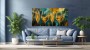 Goldene Champagnergläser – Luxus Wandbild als Gallery Leinwand