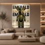 Emerald Anatomy Collector – Modernes Wandbild als Gallery Leinwand