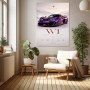 W1 Amethyst Supercar – Modernes Wandbild als Poster