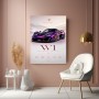 W1 Amethyst Supercar – Modernes Wandbild als Poster