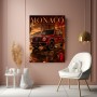 Luxus Wandbild Monaco Drive – Acrylglasbild mit rotem Geländewagen