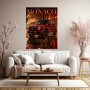 Luxus Wandbild Monaco Drive – Acrylglasbild mit rotem Geländewagen