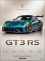 Porsche 911 GT3 RS – Modernes Wandbild als Gallery Leinwand