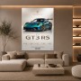 Porsche 911 GT3 RS – Modernes Wandbild als Gallery Leinwand