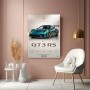 Porsche 911 GT3 RS – Modernes Wandbild als Gallery Leinwand
