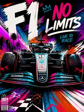 F1 No Limits – dynamisches Motorsport Wandbild als Canvas Print