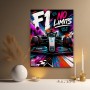 F1 No Limits – dynamisches Motorsport Wandbild als Canvas Print