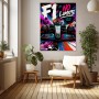 F1 No Limits – dynamisches Motorsport Wandbild als Canvas Print