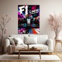 F1 No Limits – dynamisches Motorsport Wandbild als Canvas Print