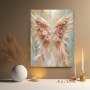 Himmlische Blütenflügel Wandbild Poster in Pastell und Gold